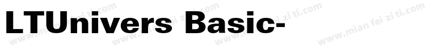 LTUnivers Basic字体转换